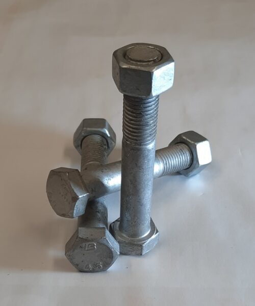 Bolt Hex & Nut CL4.6 Galv 16mm-2.00 x 190