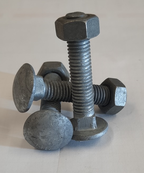 Bolt Cuphead & Nut CL4.6 Galv 20mm-2.50 x 240