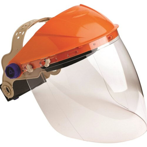 Face Shield & Economy Visor Clear Lens Unassembled