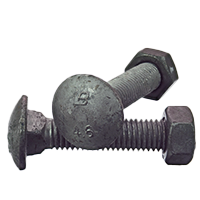 Bolt Cuphead & Nut CL4.6 Galv 12mm-1.75 x 190
