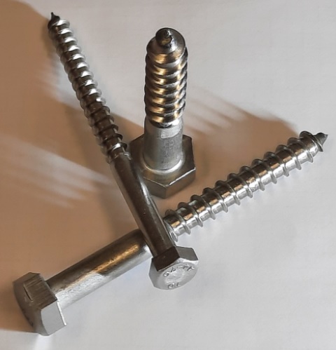 Coach Screw SS316 8mm x 120