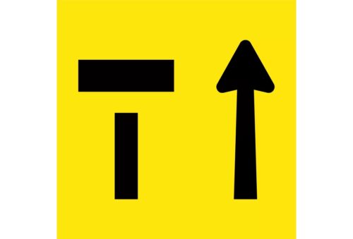 Sign Lane Status Right Open 600mm x 600 Class 1 Corflute