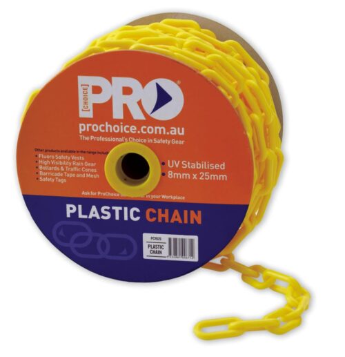 Chain Plastic Yellow 8mm x 25m