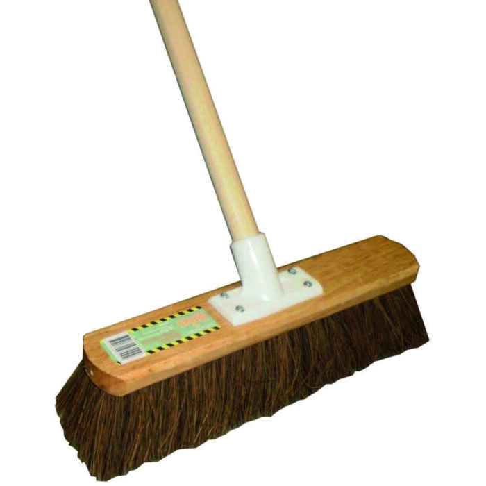Broom with Timber Handle Bassine Bristle 350mm Brisbane & QLD