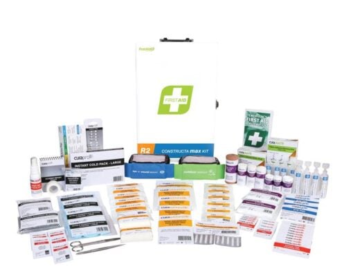First Aid Kit R2 Constructa Max Kit Metal Wall Mount