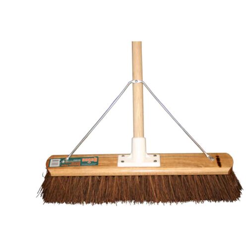 Broom with Timber Handle Bassine Bristle 610mm