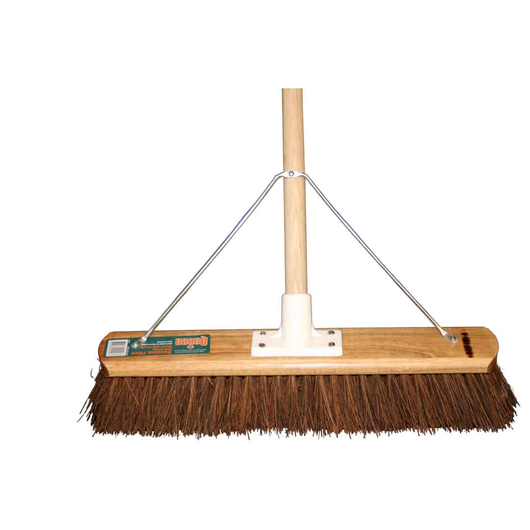 Broom with Timber Handle Bassine Bristle 610mm