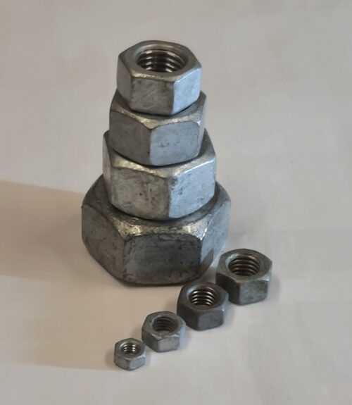 Nut Hex CL8 Galv 16mm