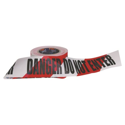 Tape Barricade Red/White 'Danger Do Not Enter' Print 75mm x 100m