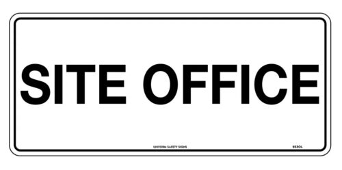 Sign Site Office Corflute 600mm x 450