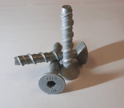 Masonry Screwbolt Csk Hd Galv 12mm x 75