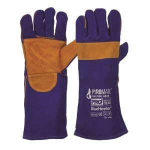 Glove Welders Blue & Gold Kevlar Large