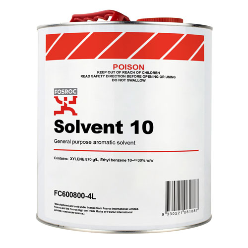 Fosroc Solvent 10 4 litre