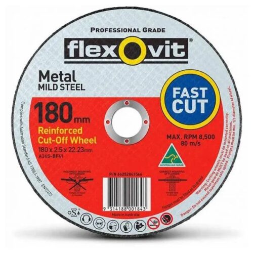 Cut Off Wheel Steel 180mm x 2.5 x 22