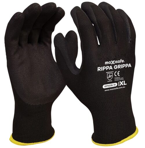Glove Nitrile Coated Black Small